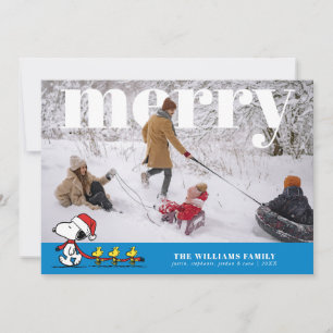 Personalized Photo Holiday Snoopy & Friends