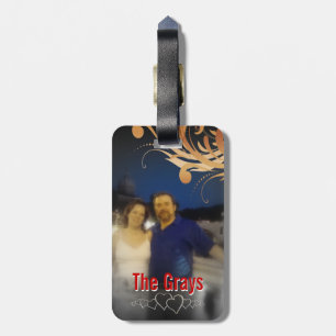 Personalized Photo Honeymoon Cruise Monogram Luggage Tag