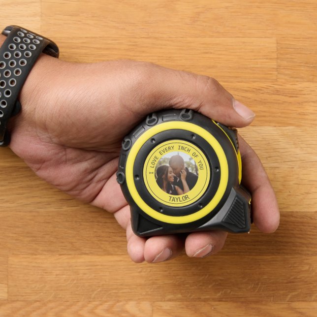 Personalized Photo I Love Every Inch Of You Tape Measure (Home)