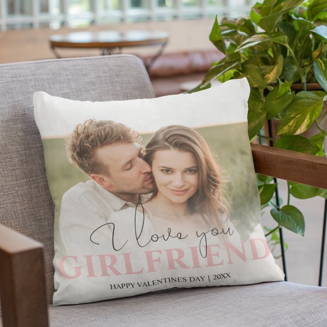 Personalized Photo I Love You Throw Pillow (Creator Uploaded)