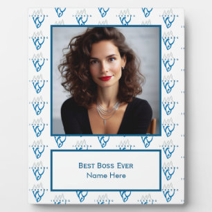Personalized Photo Iceberg Inspirational Best Boss Plaque