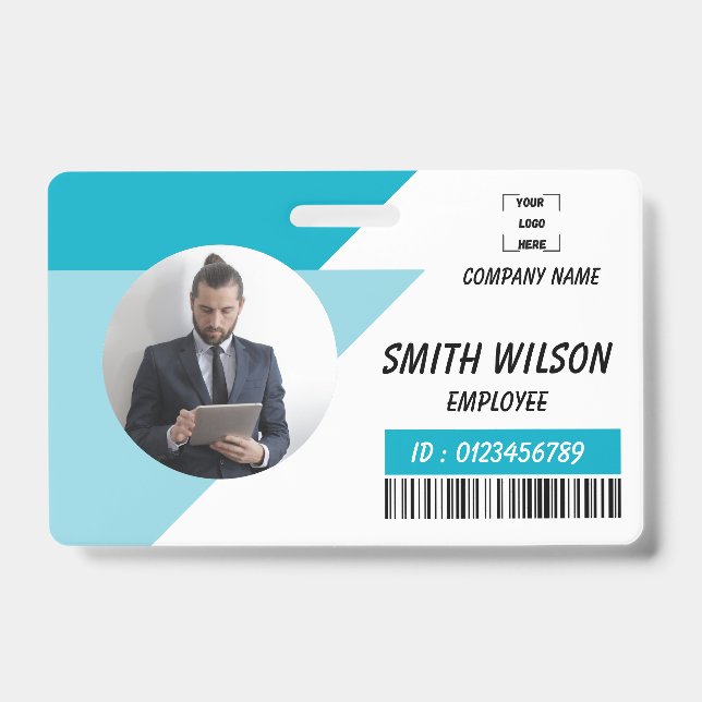 Personalized Photo ID Business Badge (Front)