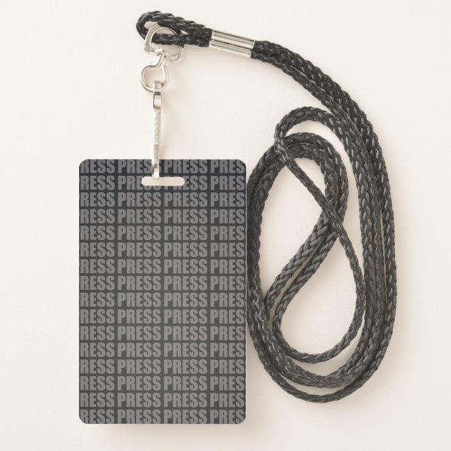 Personalized Photo ID Logo Journalist Press Pass Badge