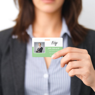 Personalized Photo ID & Logo security pass Badge