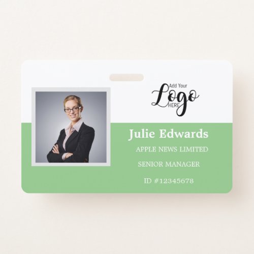 Personalized Photo ID  Logo security pass Badge