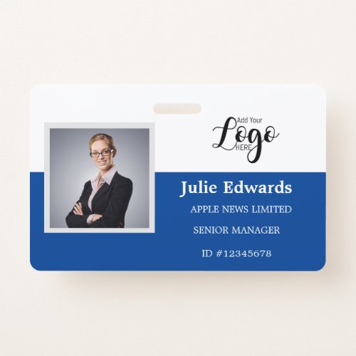 Personalized Photo ID  Logo security pass Badge