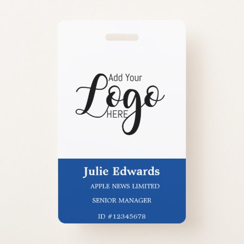 Personalized Photo ID  Logo security pass Badge