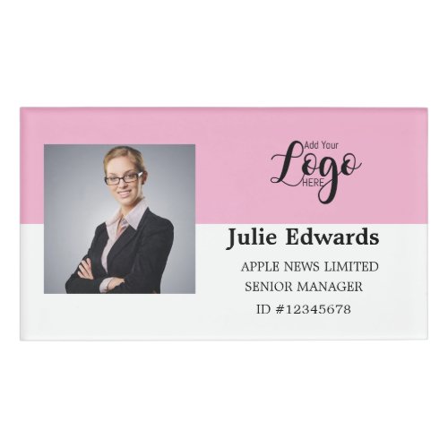 Personalized Photo ID  Logo security pass Badge