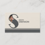 Personalized Photo Initial Letter S Monogram Business Card at Zazzle