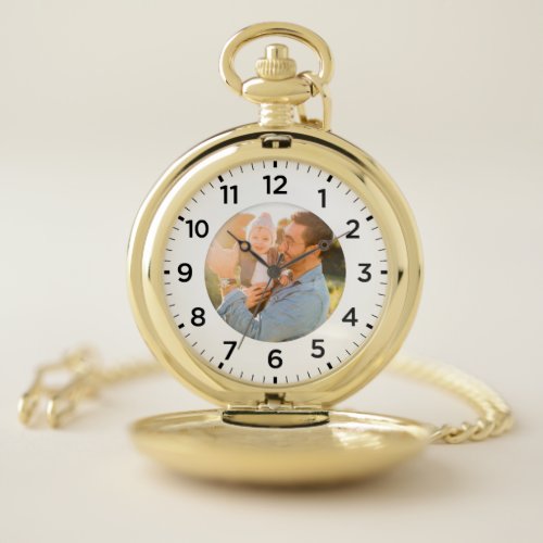 Personalized Photo Inlay Pocket Watch