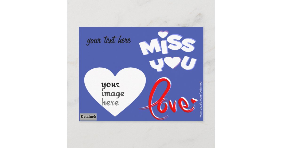 personalized photo inmate postcard Zazzle