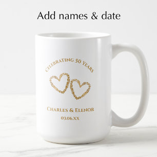 Personalized Photo Keepsake 50th Anniversary Gift Coffee Mug