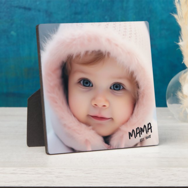 Personalized Photo Keepsake Mama  Plaque (Custom Photo Plaque Keepsake Gift)