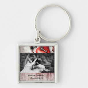 Personalized Photo Key Chain Country Wood Key to m