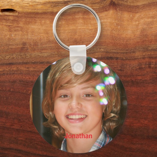 Personalized Photo  Keychain (Back)