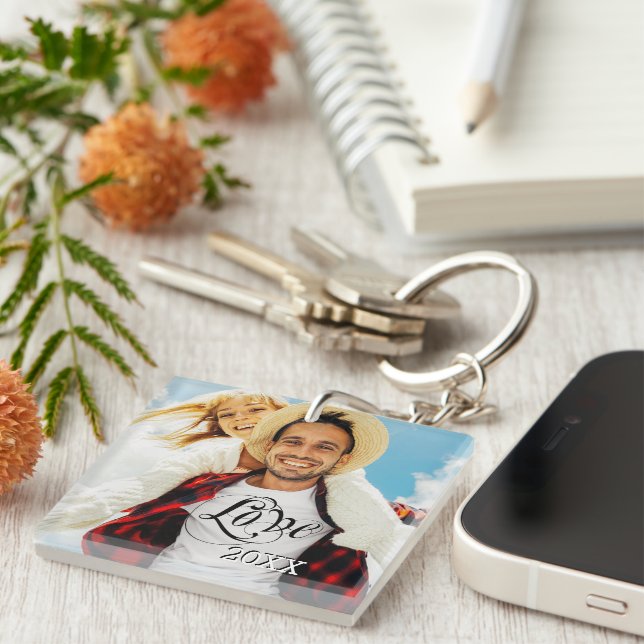 Personalized Photo Keychain (Front Right)