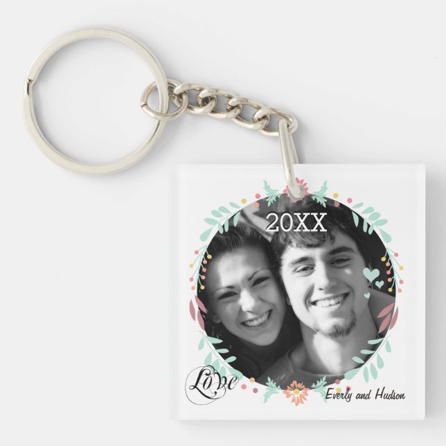 Personalized Photo Keychain (Front)