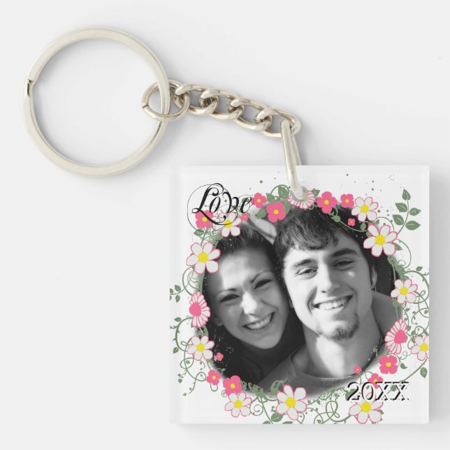 Personalized Photo Keychain (Front)