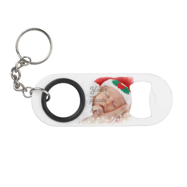 Personalized photo keychain bottle opener (Front (Horizontal))