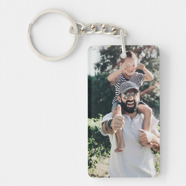 Personalized Photo Keychain: Custom Acrylic Family Keychain (Front)