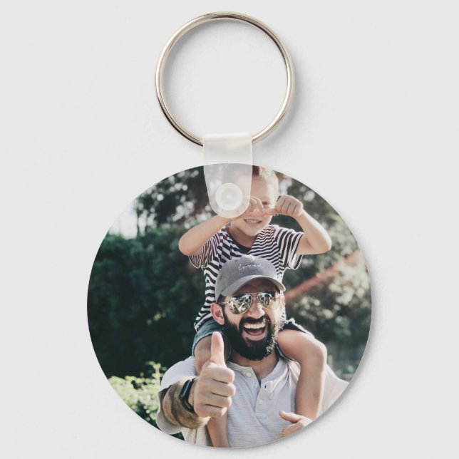 Personalized Photo Keychain: Custom Acrylic Family Keychain (Front)