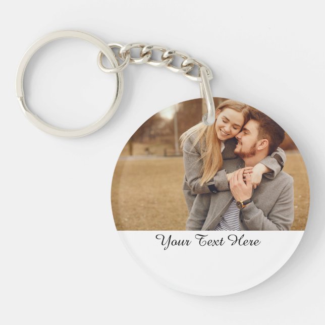 Personalized Photo Keychain, Personalized Keychain (Front)