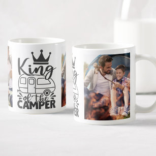 Personalized Photo King Of The Camper Quote Coffee Mug