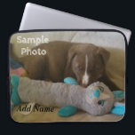 Personalized Photo Laptop Case<br><div class="desc">Personalized Photo Laptop Case
Add Your favorite Photo
Add Name (or delete if for no Name)
Sample photo of my pup</div>