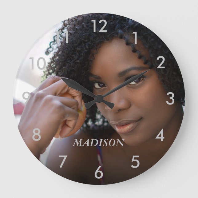 Personalized Photo Large Clock (Front)