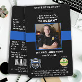 Modern Print Security Officer Custom Employee ID Badge