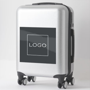 Personalized Photo, Logo on Charcoal Grey Color Sticker