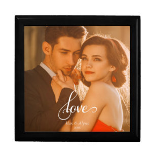 Personalized Photo LOVE Keepsake Box