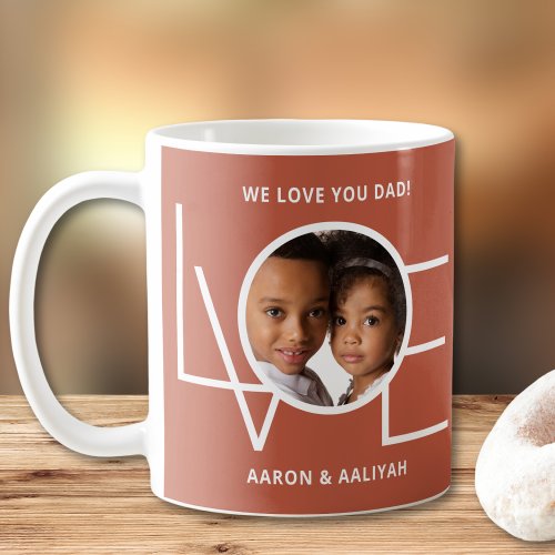 Personalized Photo Love You Dad Coffee Mug