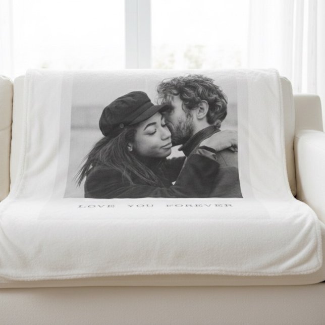 Personalized Photo – Love You Forever Sherpa Blanket (Creator Uploaded)