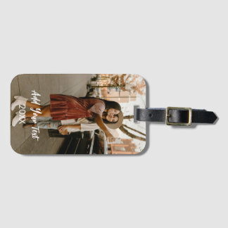 Personalized Photo Luggage Tag