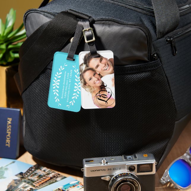 Personalized Photo Luggage Tag (Front & Back)