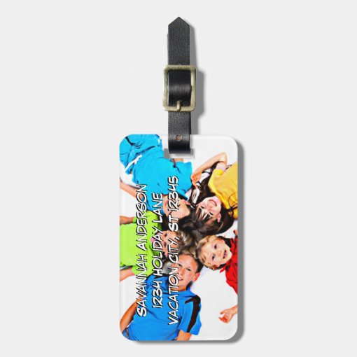 Personalized Photo Luggage Tag | Zazzle