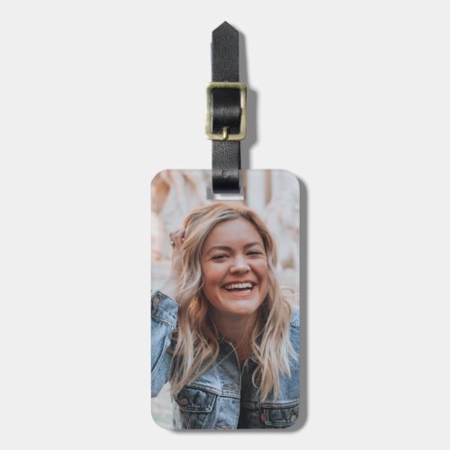 Personalized Photo Luggage Tag