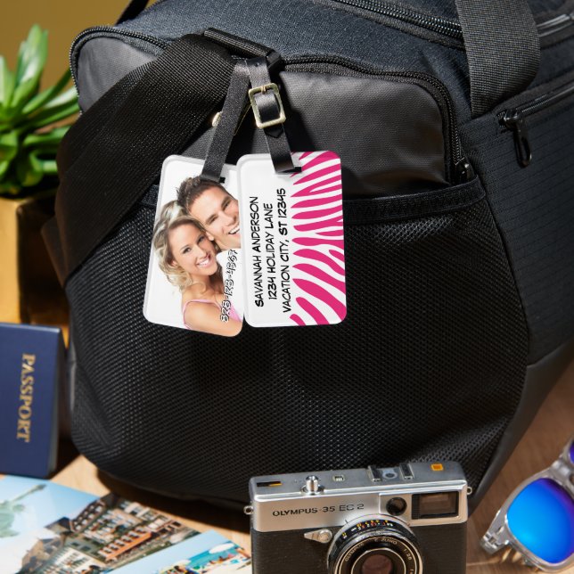 Personalized Photo Luggage Tag (Front & Back)