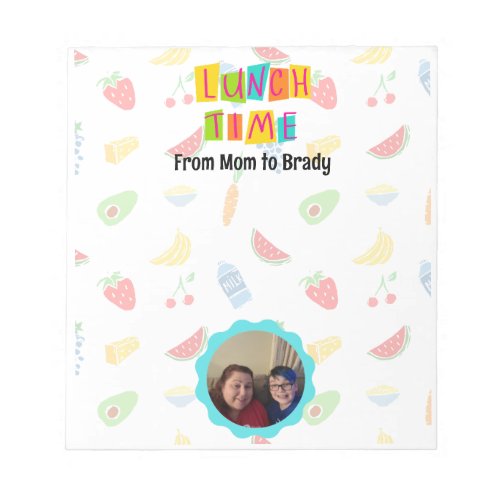 Personalized photo lunchbox love note