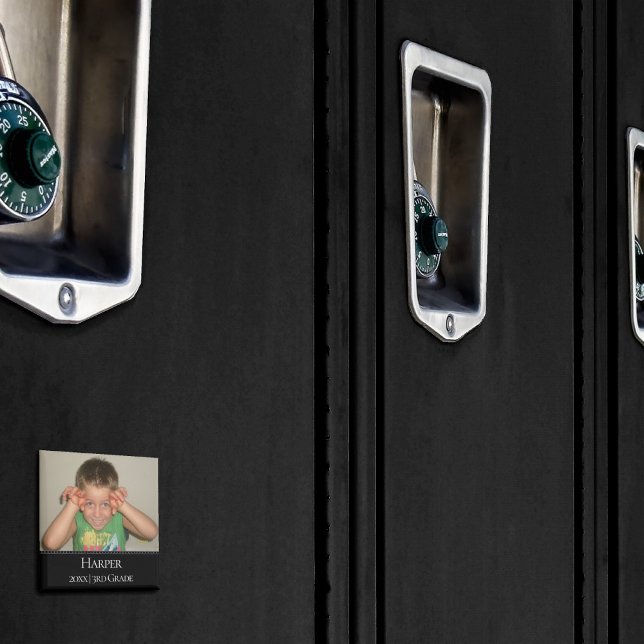Personalized Photo Magnet | Simple Name Year Grade (Creator Uploaded)