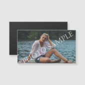 Personalized photo magnetic business card (Front/Back)