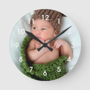Personalized Photo Make It Yourself Round Clock