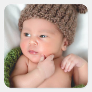 Personalized Photo Make It Yourself Square Sticker