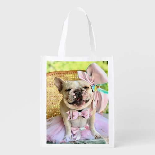 Personalized Photo Make Your Own Dog Grocery Bag
