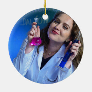 Personalized Photo Medical Assistant - Mardi Gras Ceramic Ornament