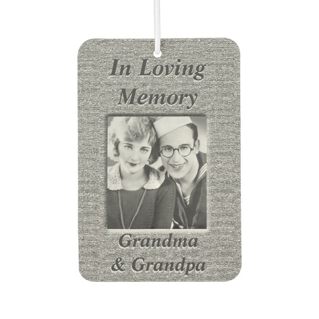 Personalized Photo Memorial Air Freshener (Front)