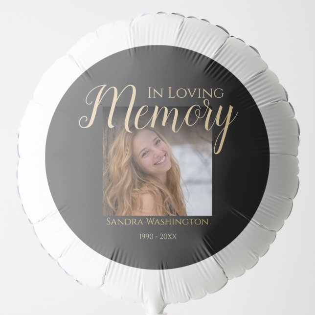 Personalized Photo Memorial  Balloon (Front)