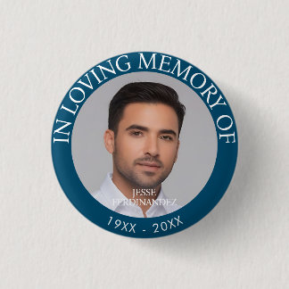 Personalized Photo Memorial Button