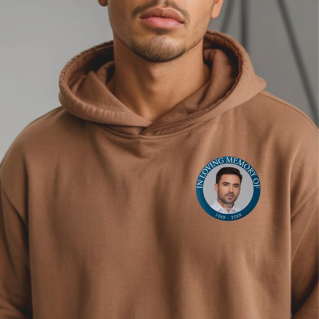 Personalized Photo Memorial Button (Creator Uploaded)